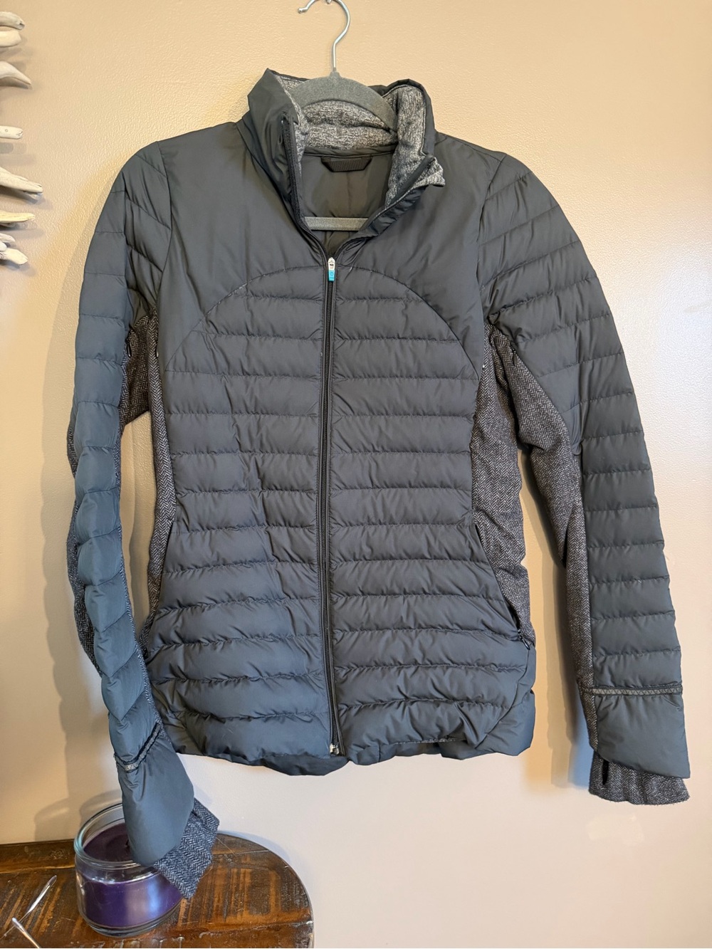 Lululemon grey down jacket
